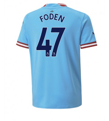 Manchester City Phil Foden #47 Hjemmedrakt 2022-23 Kortermet